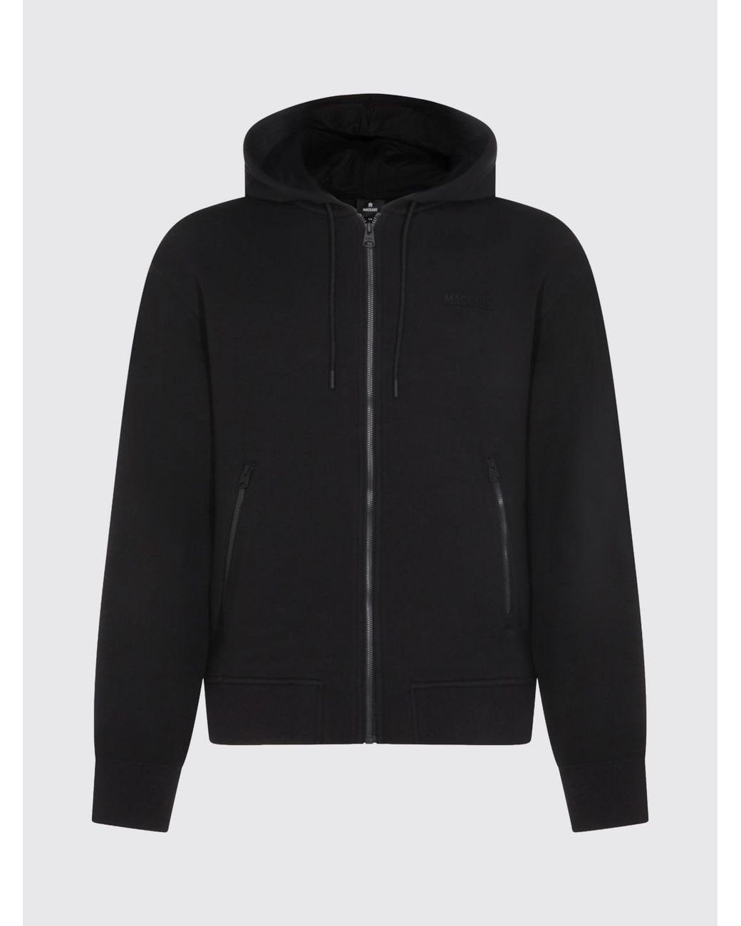 Mackage Black Cotton Hoodie for men
