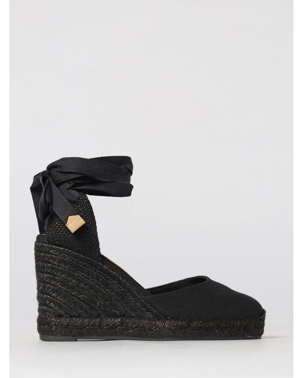 Castaner Black Carina Cotton Canvas Espadrilles