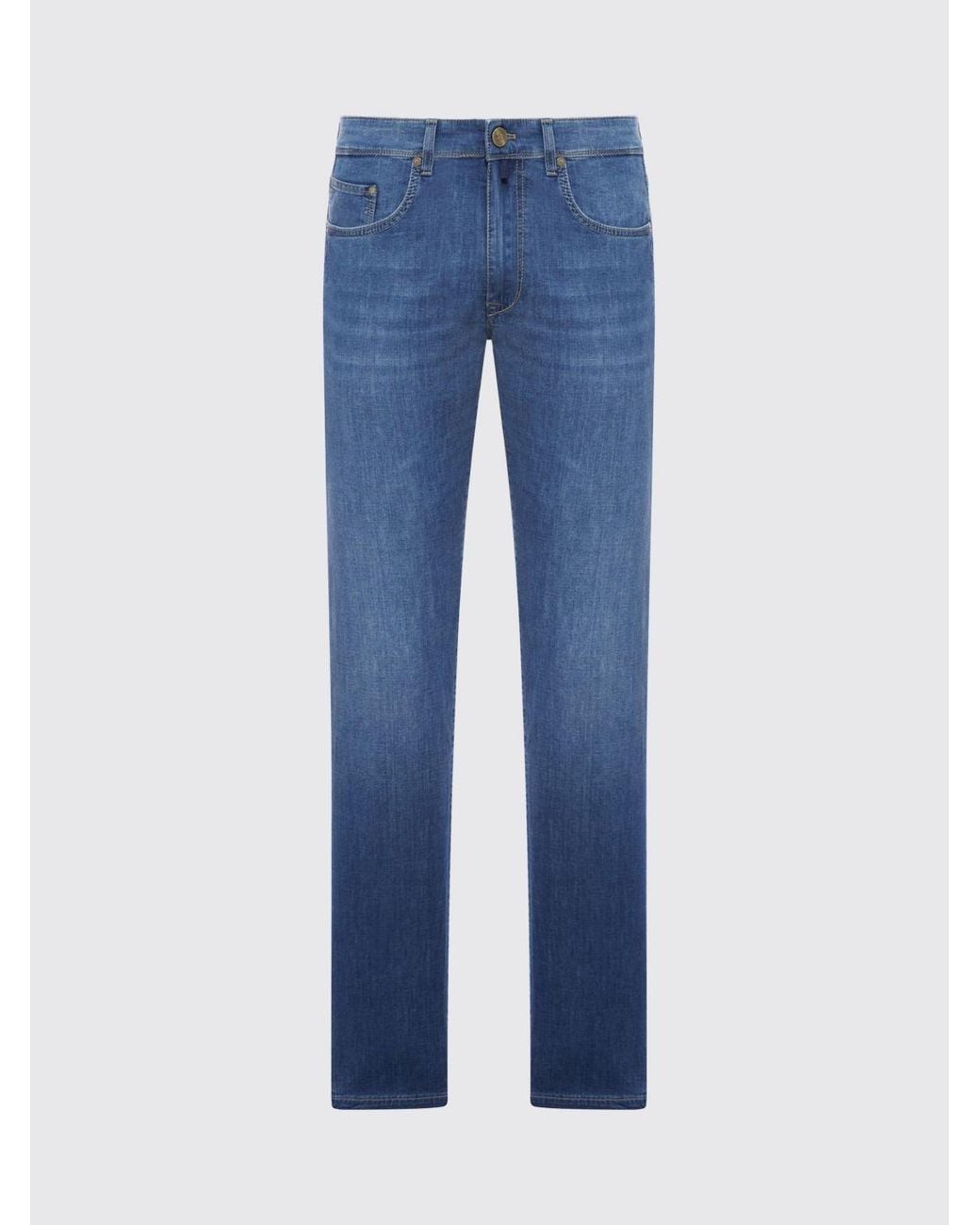 Incotex Blue Slim Fit Cotton Denim Jeans for men