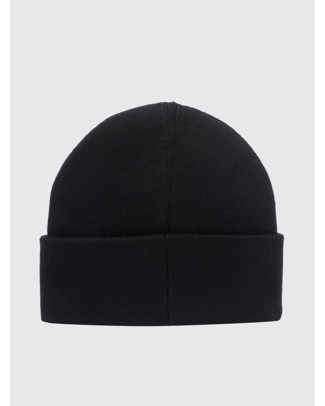 Moose Knuckles Beanie Aus Reiner Wolle Von Mit Umschlag Und Logo-Patch in Black für Herren