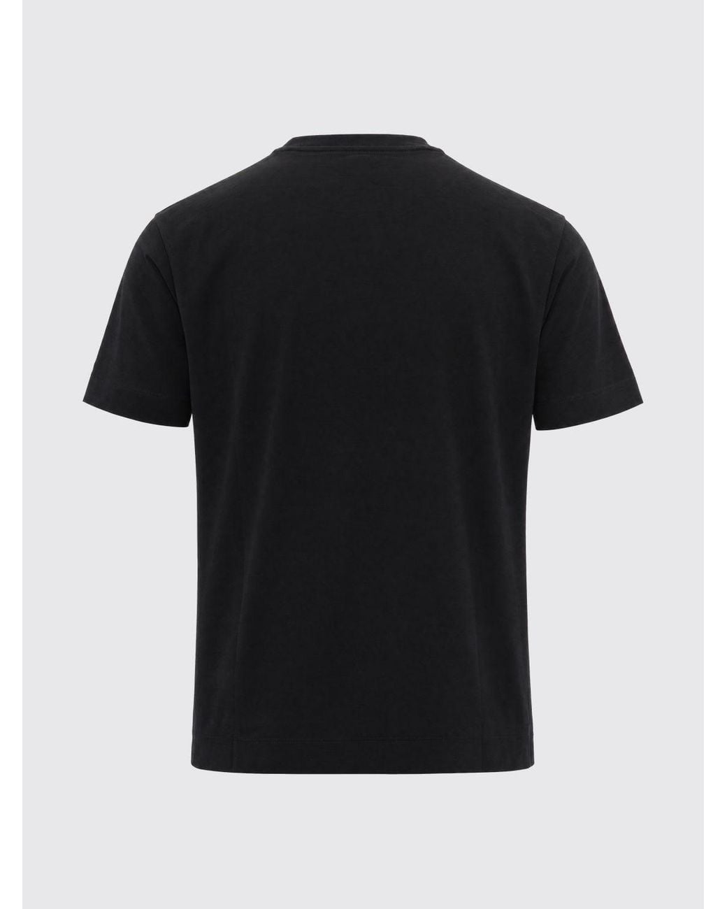 Emporio Armani Blue Lyocell Blend T-Shirt With Iconic Eagle Logo for men