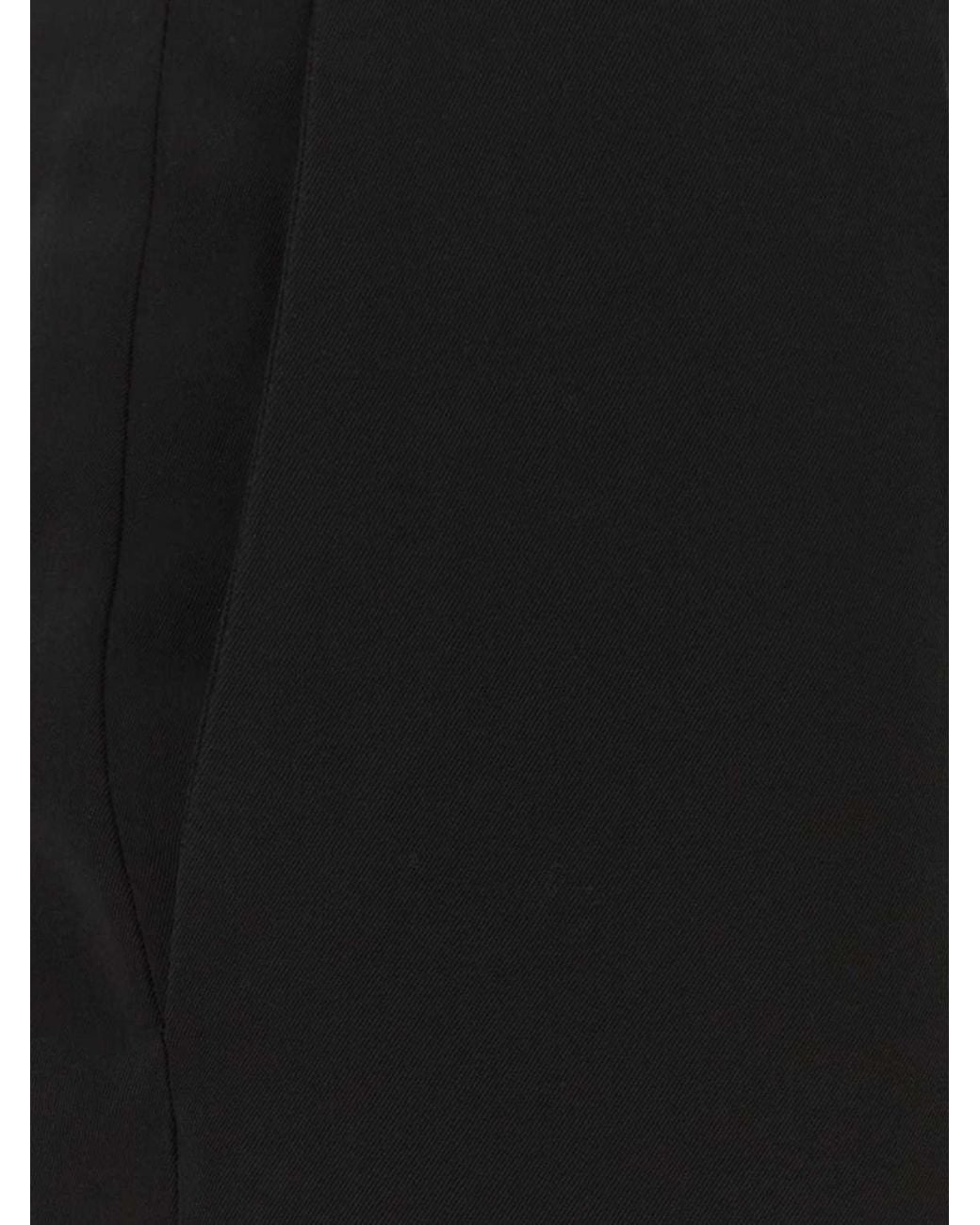 The Row Black Skinny-Fit Wool Pants With Side Zip Closure
