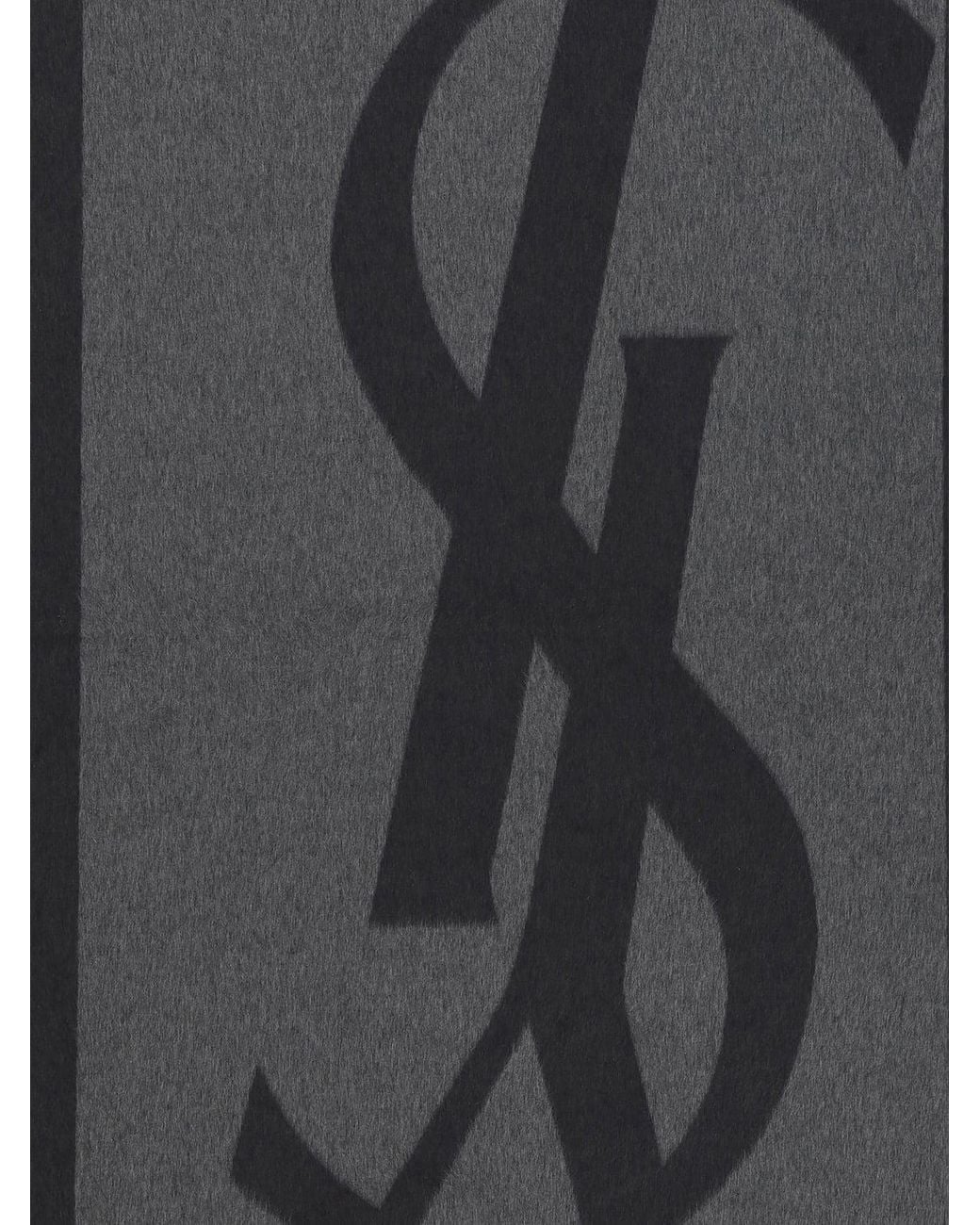 Saint Laurent Gray Scarf for men