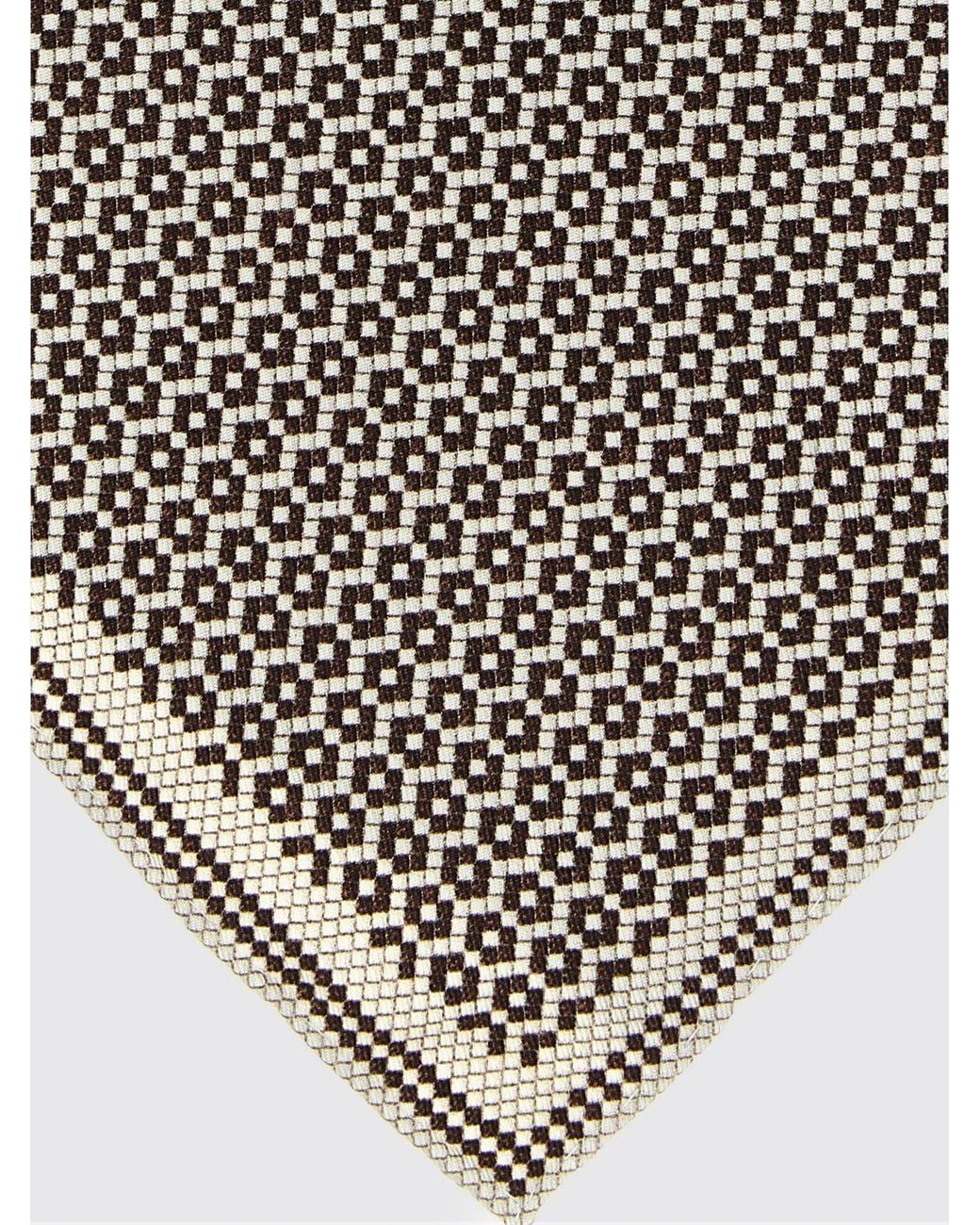 Pañuelo De Bolsillo De Pura Seda Con Estampado Abstracto Brunello Cucinelli de hombre de color Gray