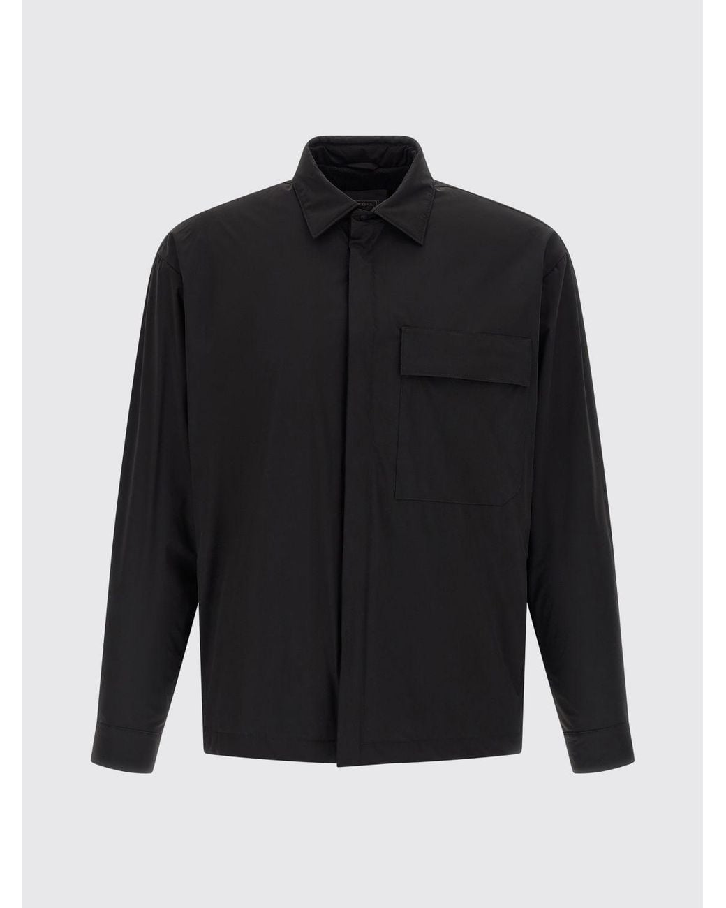 Chaqueta Camisera De Tejido Técnico Con Bolsillos De Solapa Herno de hombre de color Blue