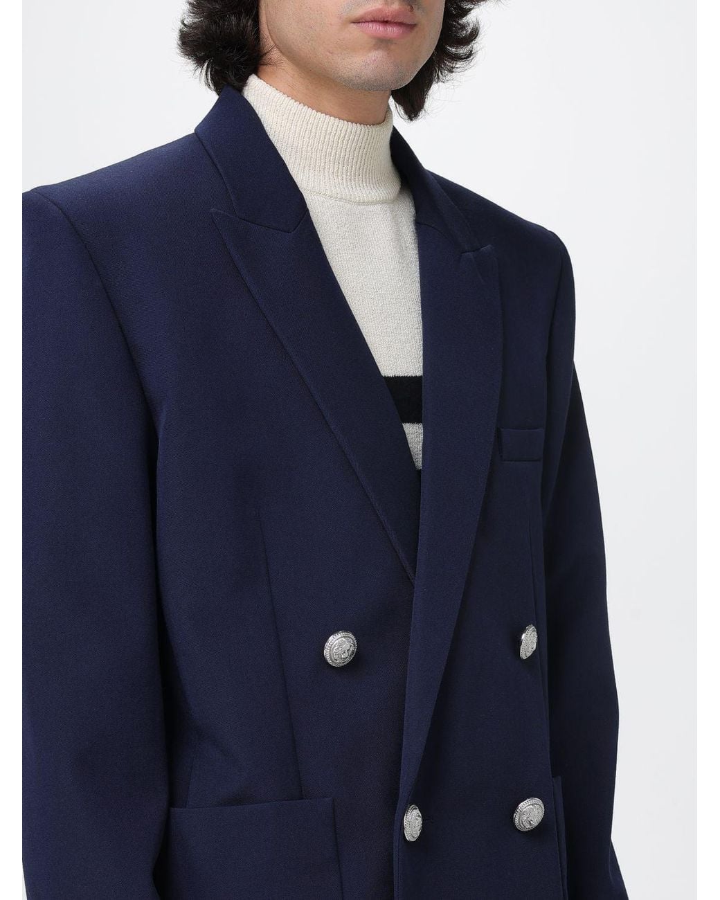 Balmain Blue Jacket for men