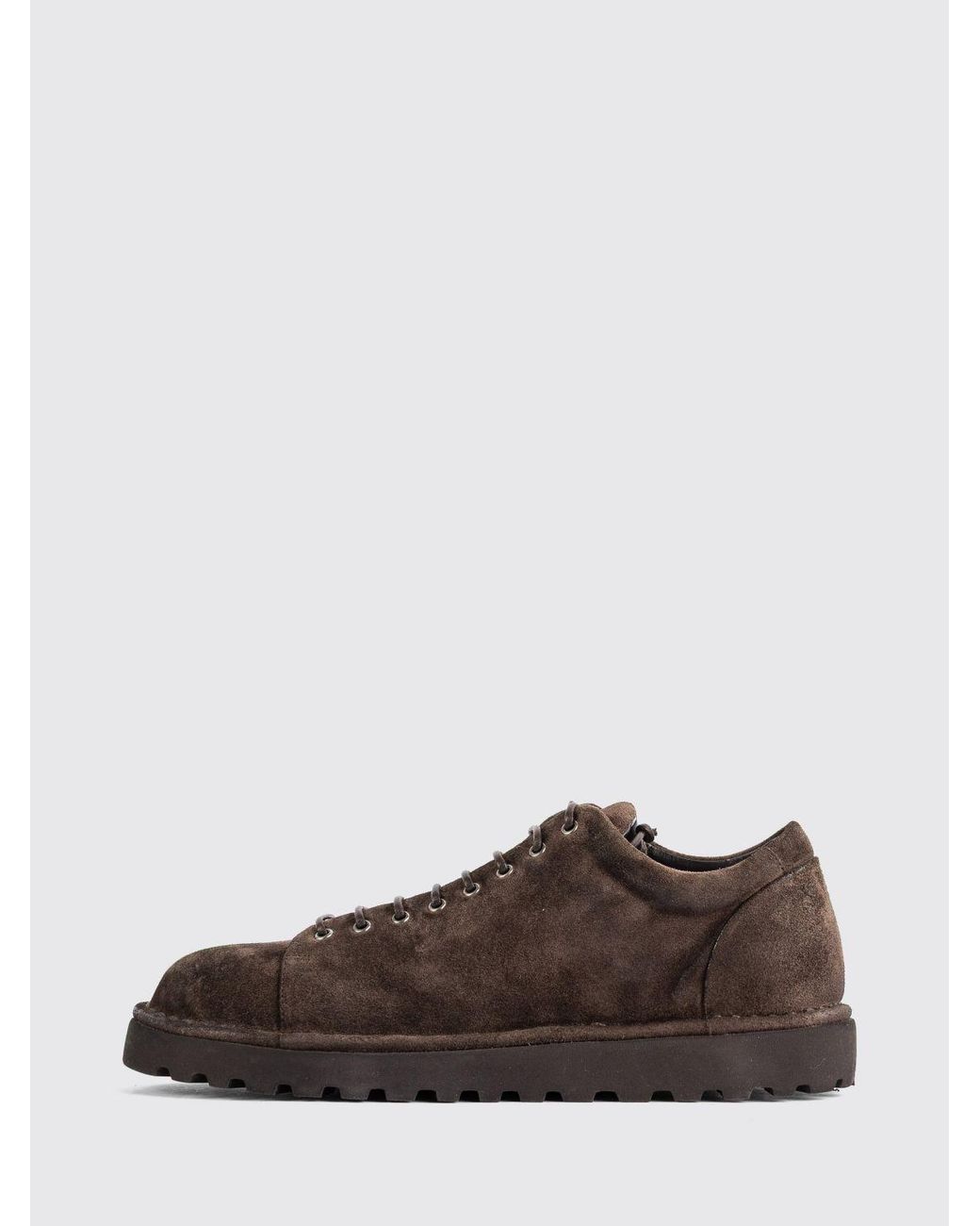 Marsèll Brown Pallottola Pomice Suede Derby Shoes With Notched Sole