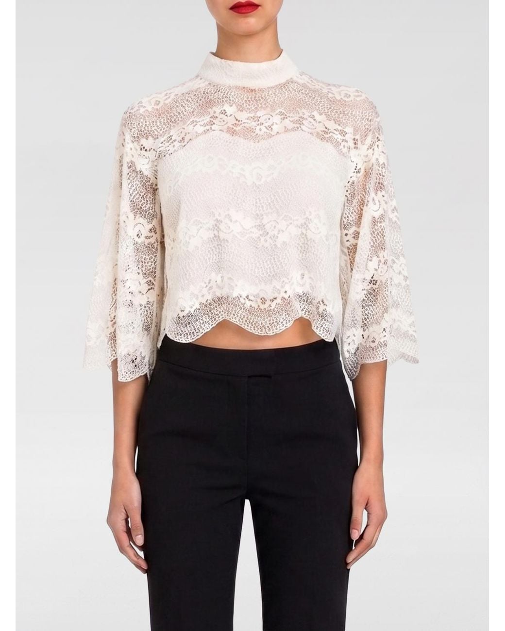 Twinset White Lace Top