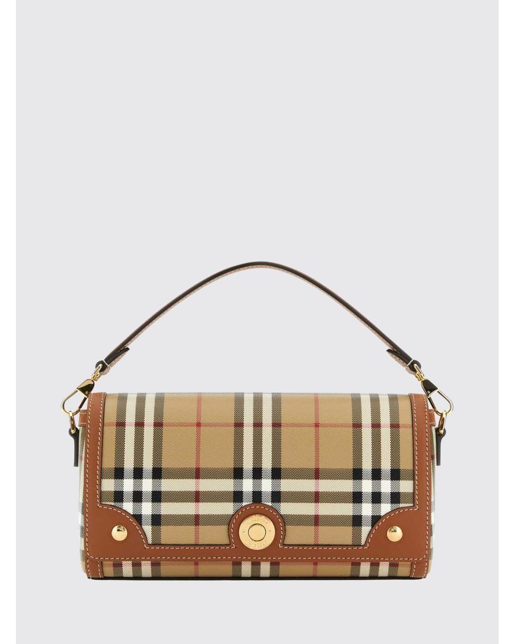 Burberry Metallic Small Note Handbag