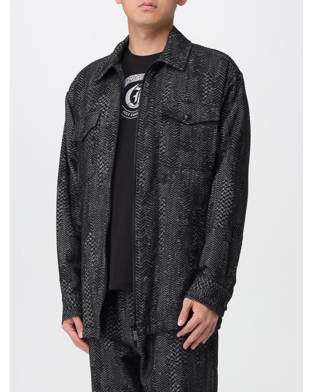 Just Cavalli Gray Jacket for men