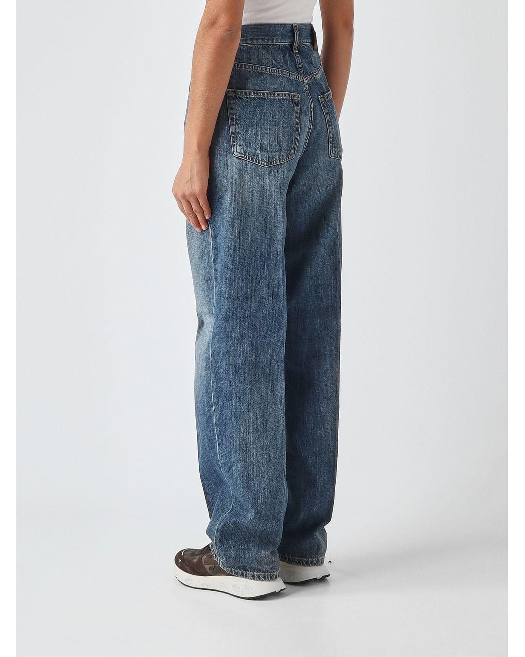 PT Torino Blue Megan Mid-Rise Straight Jeans