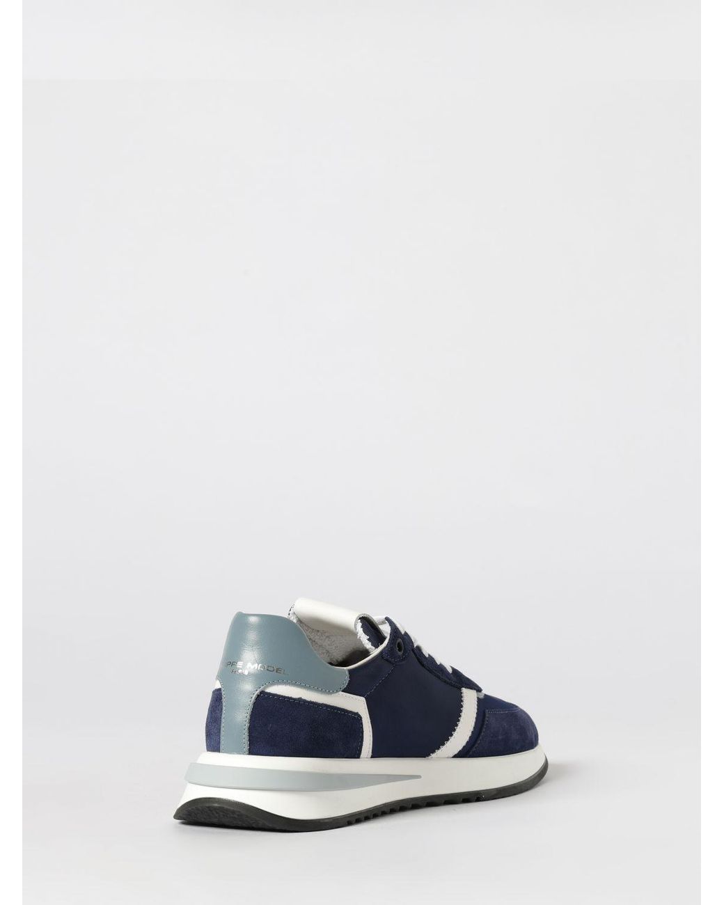Philippe Model Blue Low-Top Sneakers for men