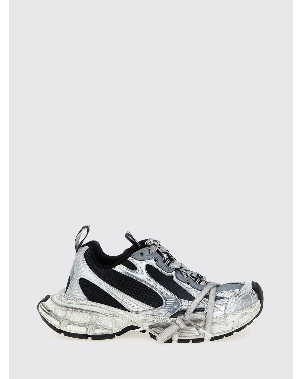 Balenciaga White 3Xl Used Mesh And Rubber Sneakers