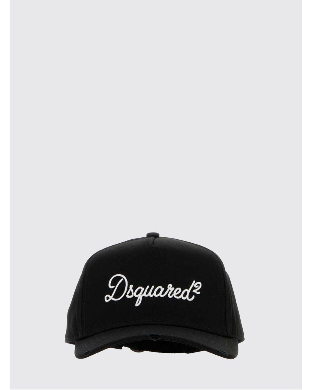 DSquared² Black Tone-On-Tone Embroidered Logo Cotton Baseball Cap for men