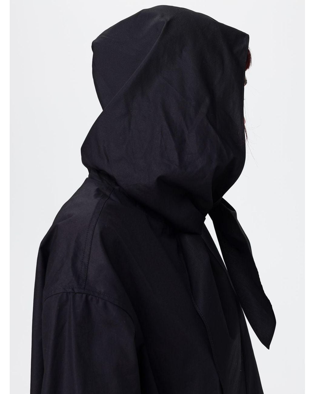 Totême Blue Hooded Organic Cotton Jacket