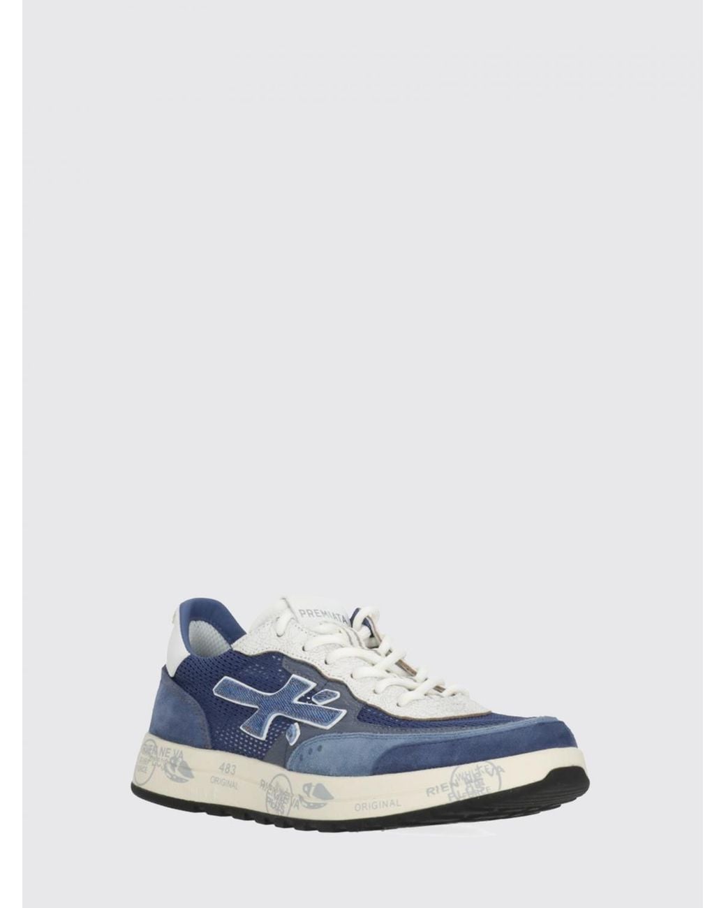 Premiata Blue Shoes for men