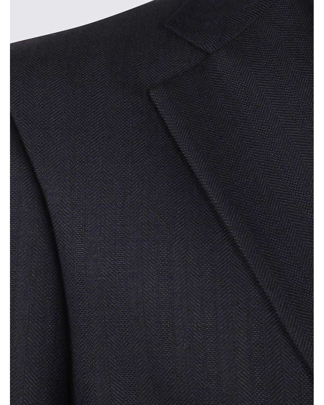 Barena Blue Single-Breasted Virgin Wool Blazer With Patch Pockets for men