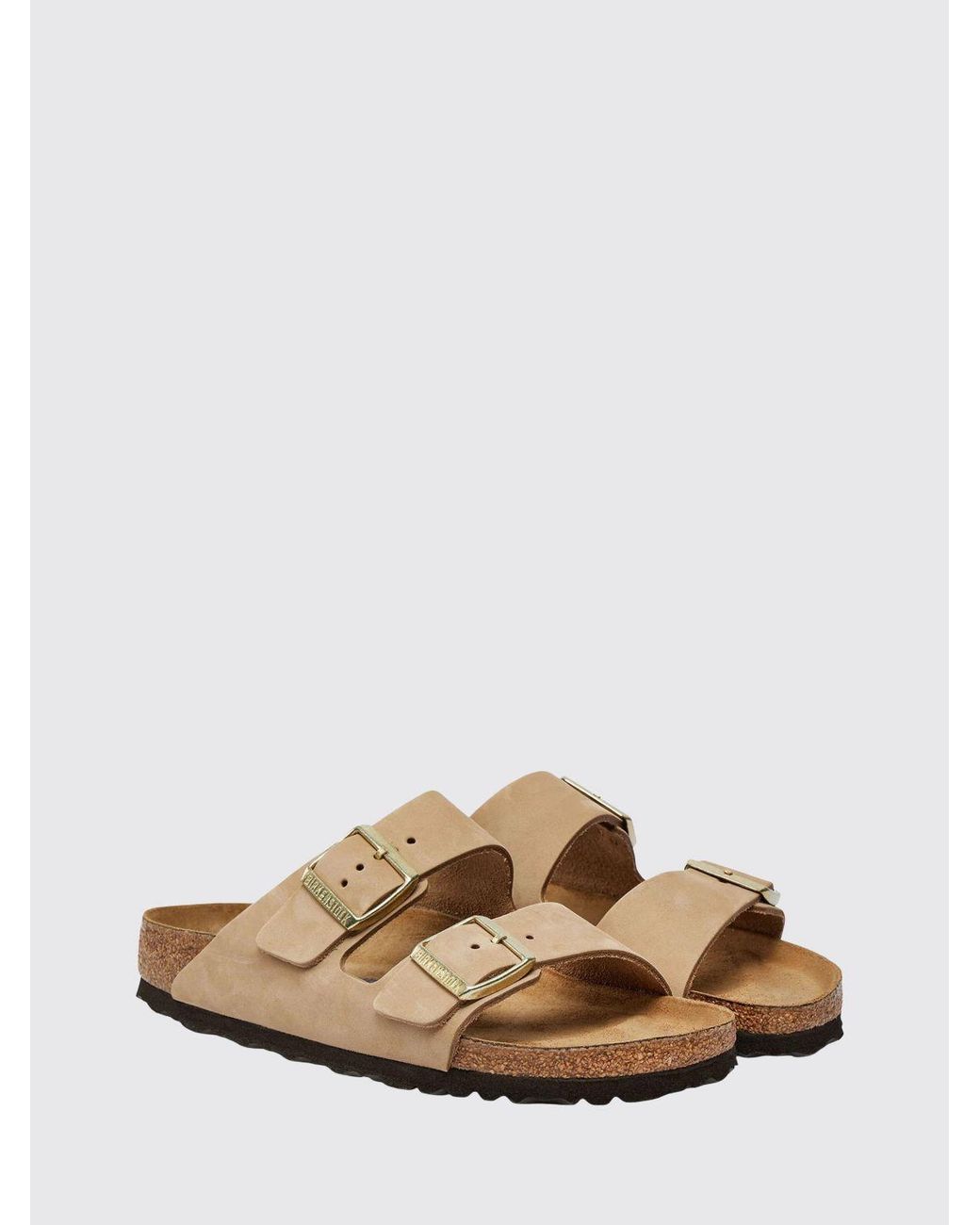Birkenstock White Arizona Nubuck Sandals