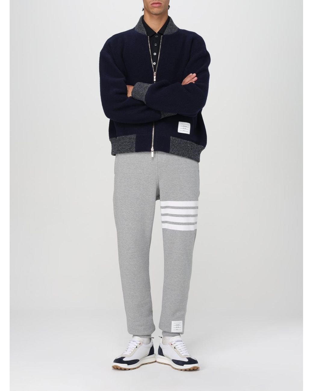 Polo De Algodón Thom Browne de hombre de color Black