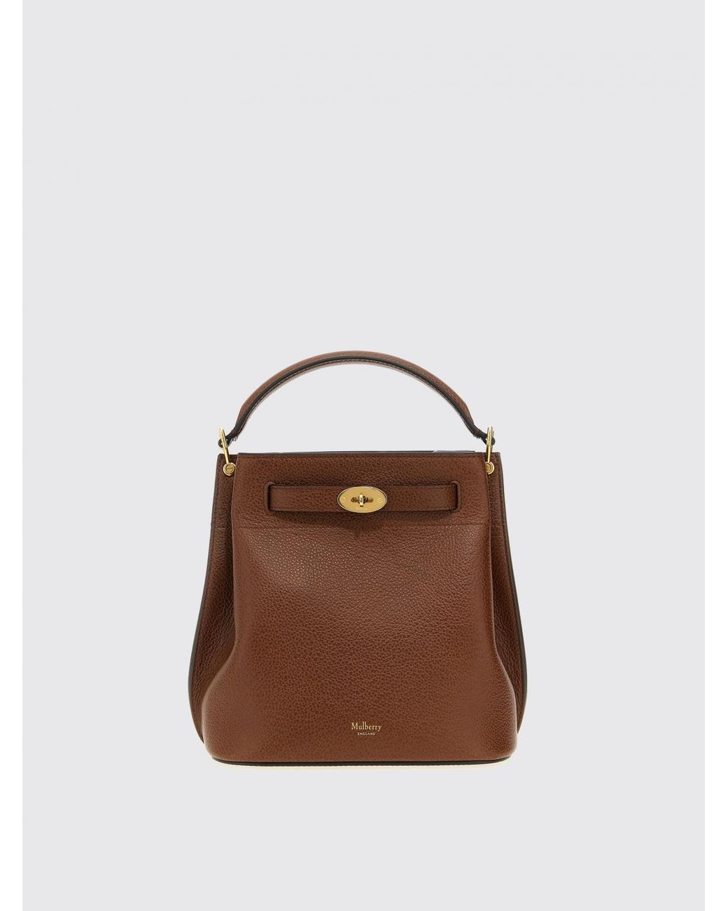Mulberry Brown Islington Turn Lock Bucket Bag
