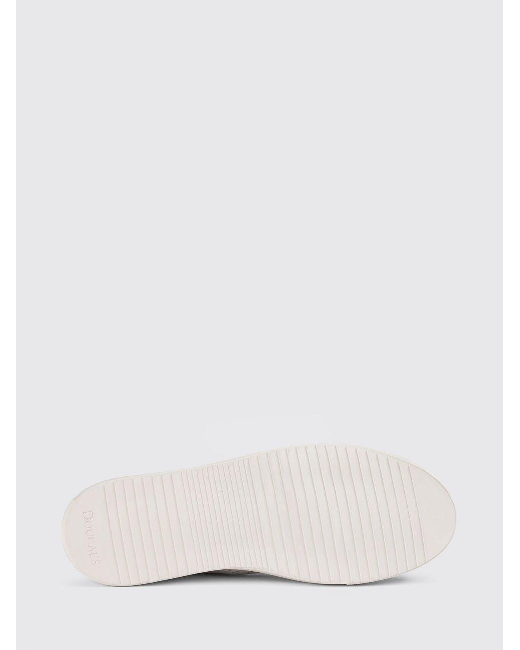 Doucal's White Perforated Leather Sneakers