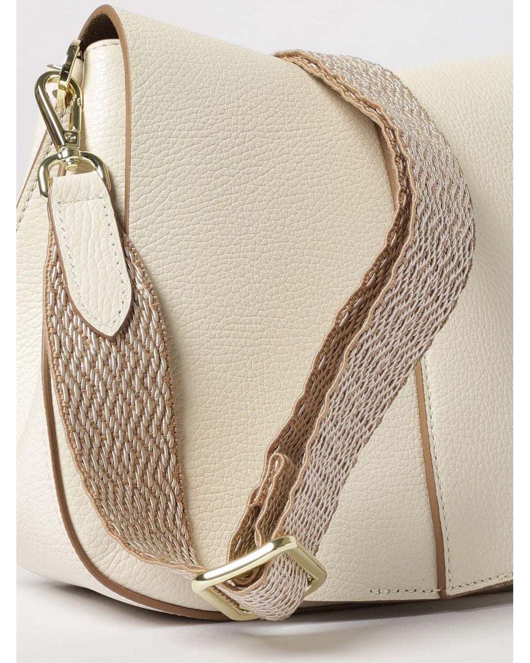 Gianni Chiarini Natural Helena Round Grained Leather Bag