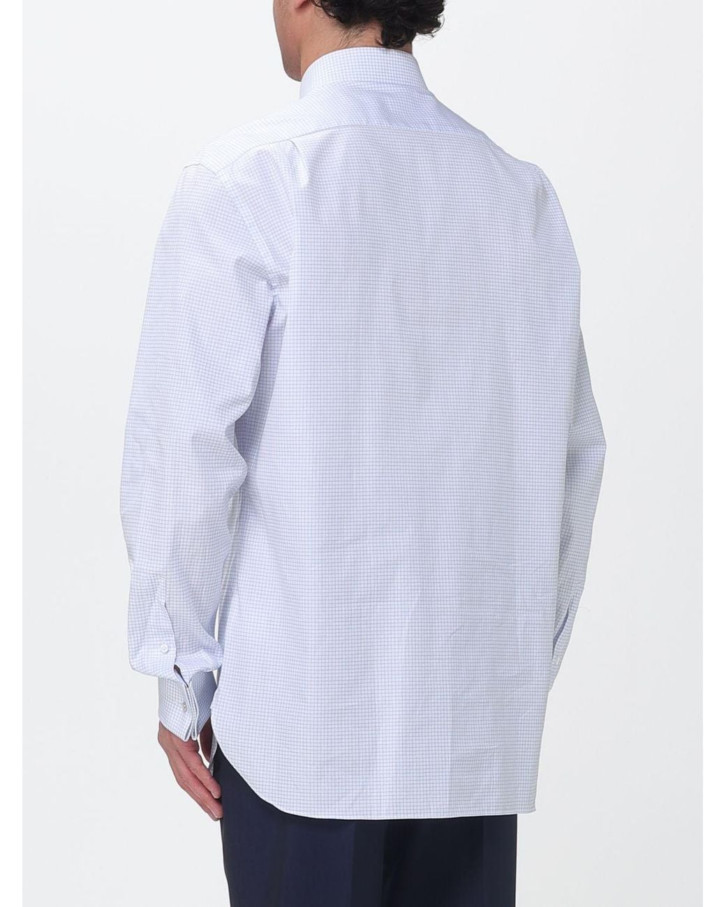 Zegna White Classic Poplin Shirt for men