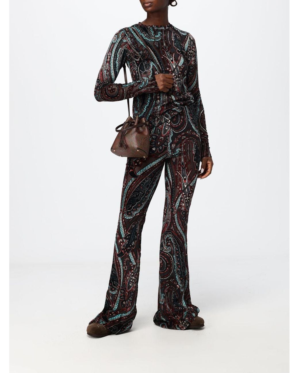 Etro Brown Shoulder Bag