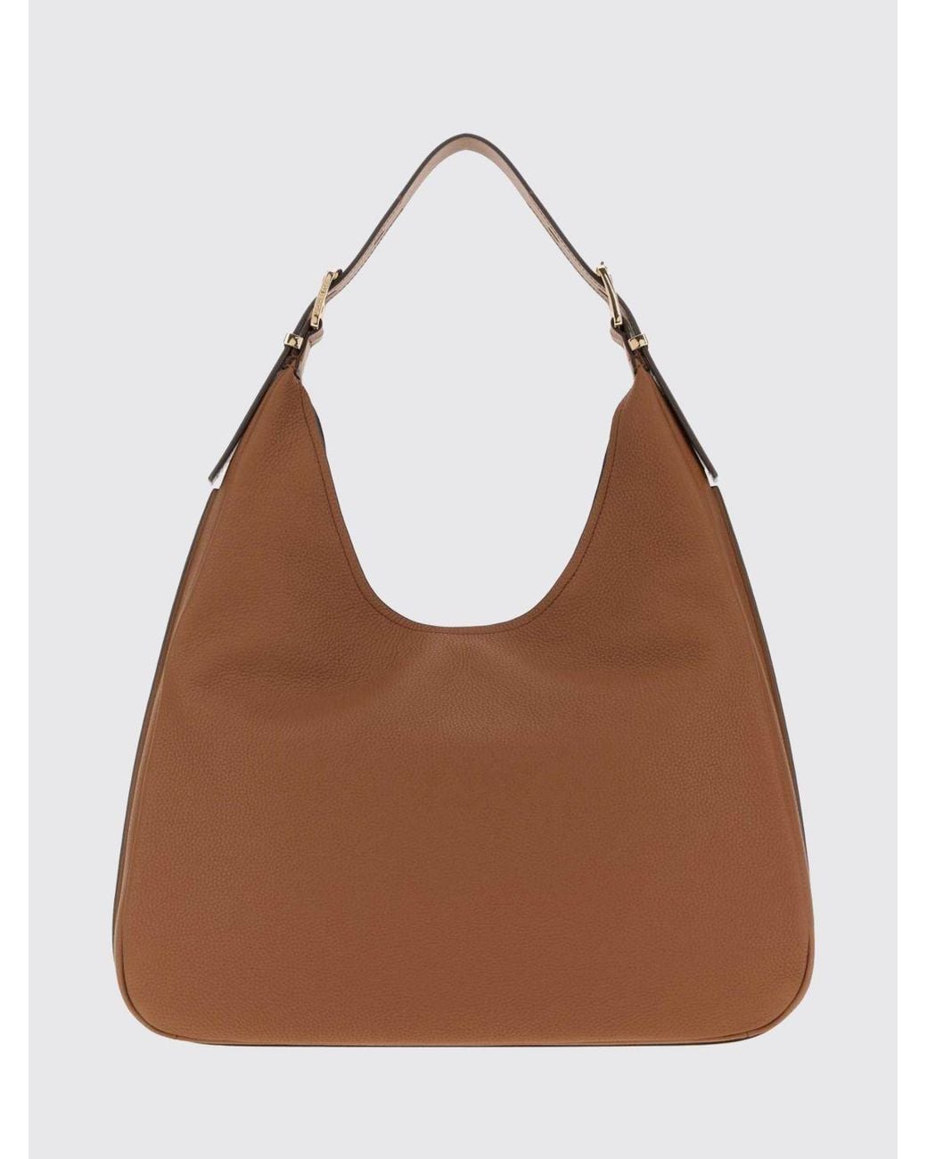 Michael Kors Brown Nolita Large Pebbled Shoulder Bag