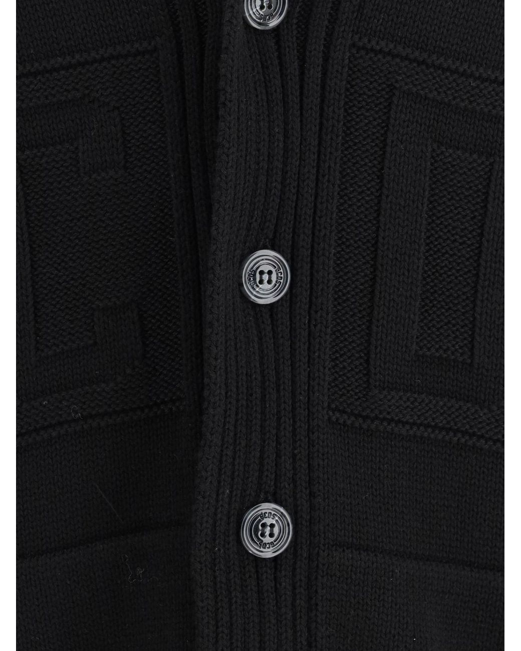 Gcds Cardigan Aus Recycelter Wolle in Black für Herren