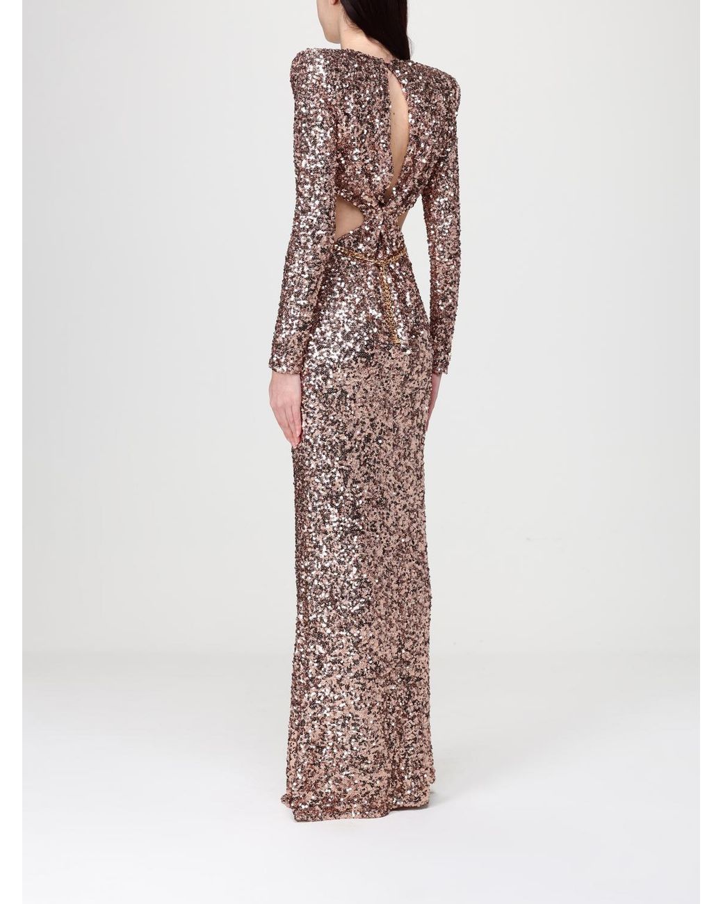 slim fit dress slacks Sequin and Fringed Dress