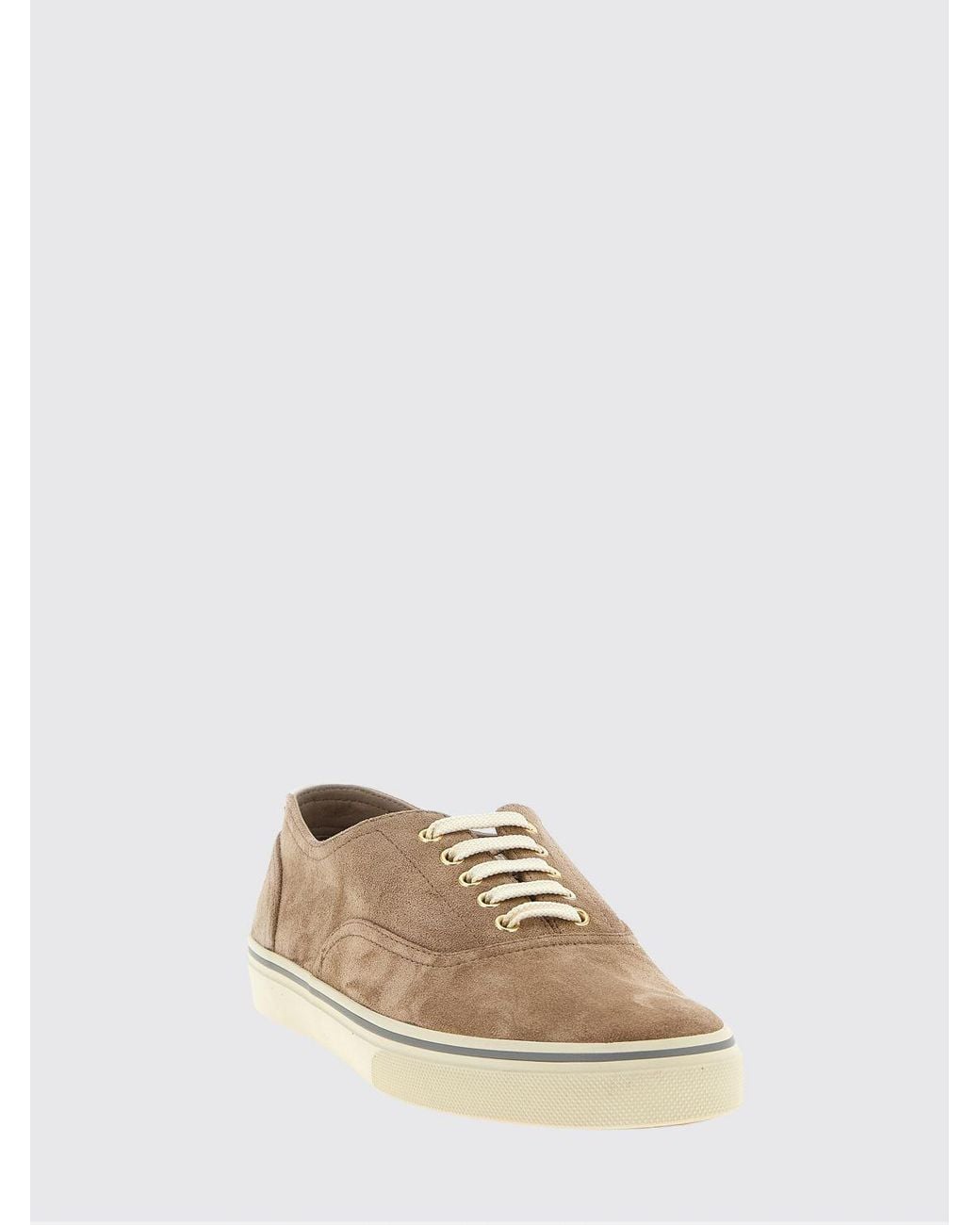 Brunello Cucinelli Natural Suede Sneakers for men