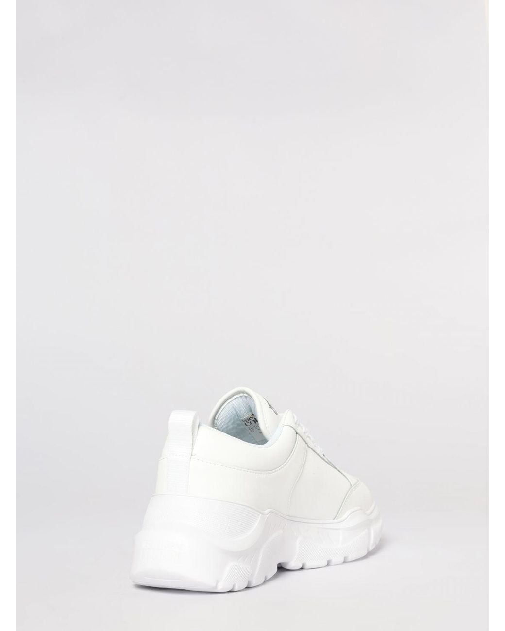 Versace Jeans Couture White Leather Sneakers for men