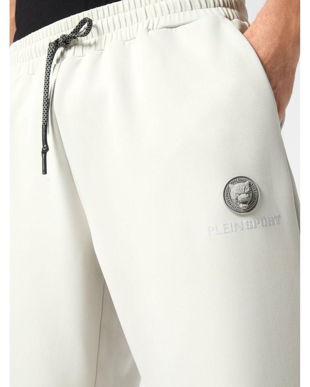 Philipp Plein White Technical Fabric Jogging Pants for men