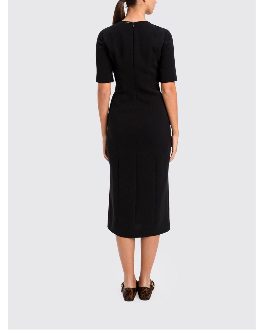 Twinset Black Midi Sheath Dress