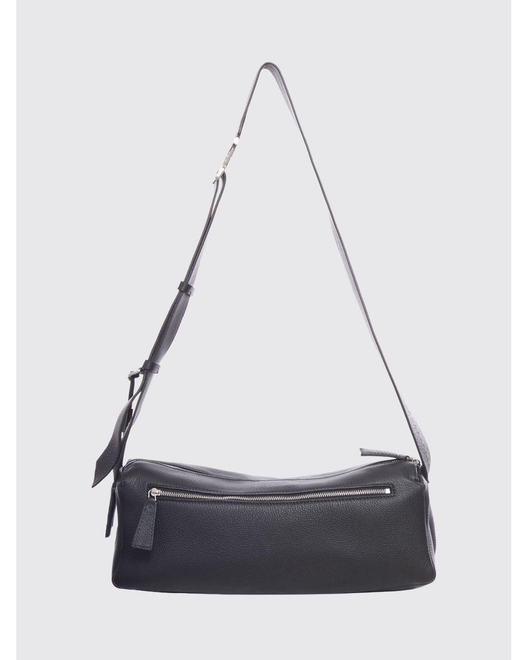 Max Mara Black Grained Leather Bag