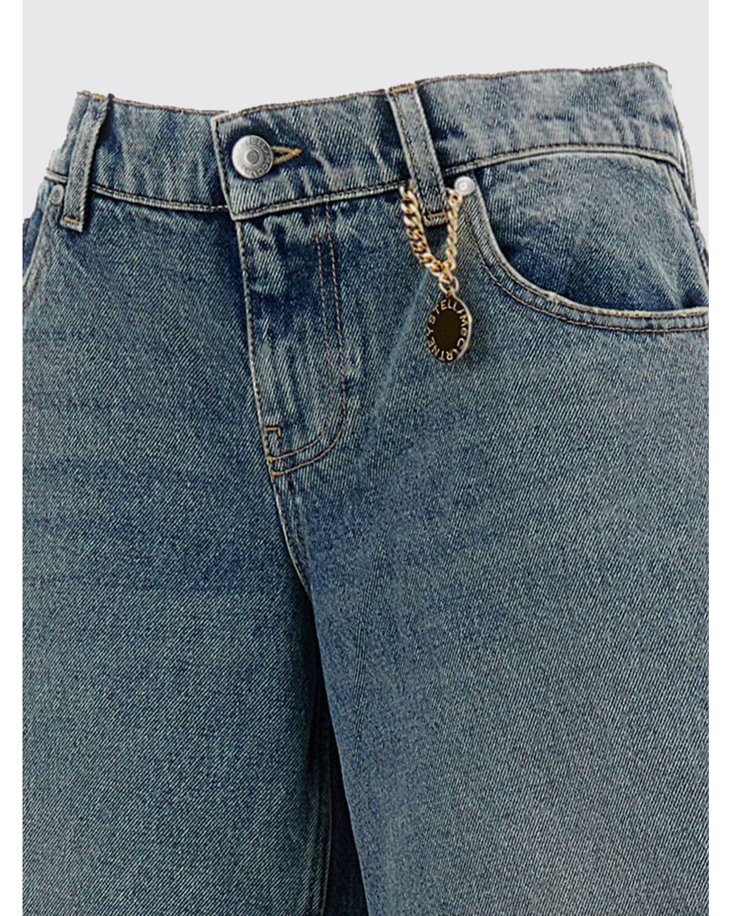 Jeans Wide-Leg De Denim Stella McCartney de color Blue