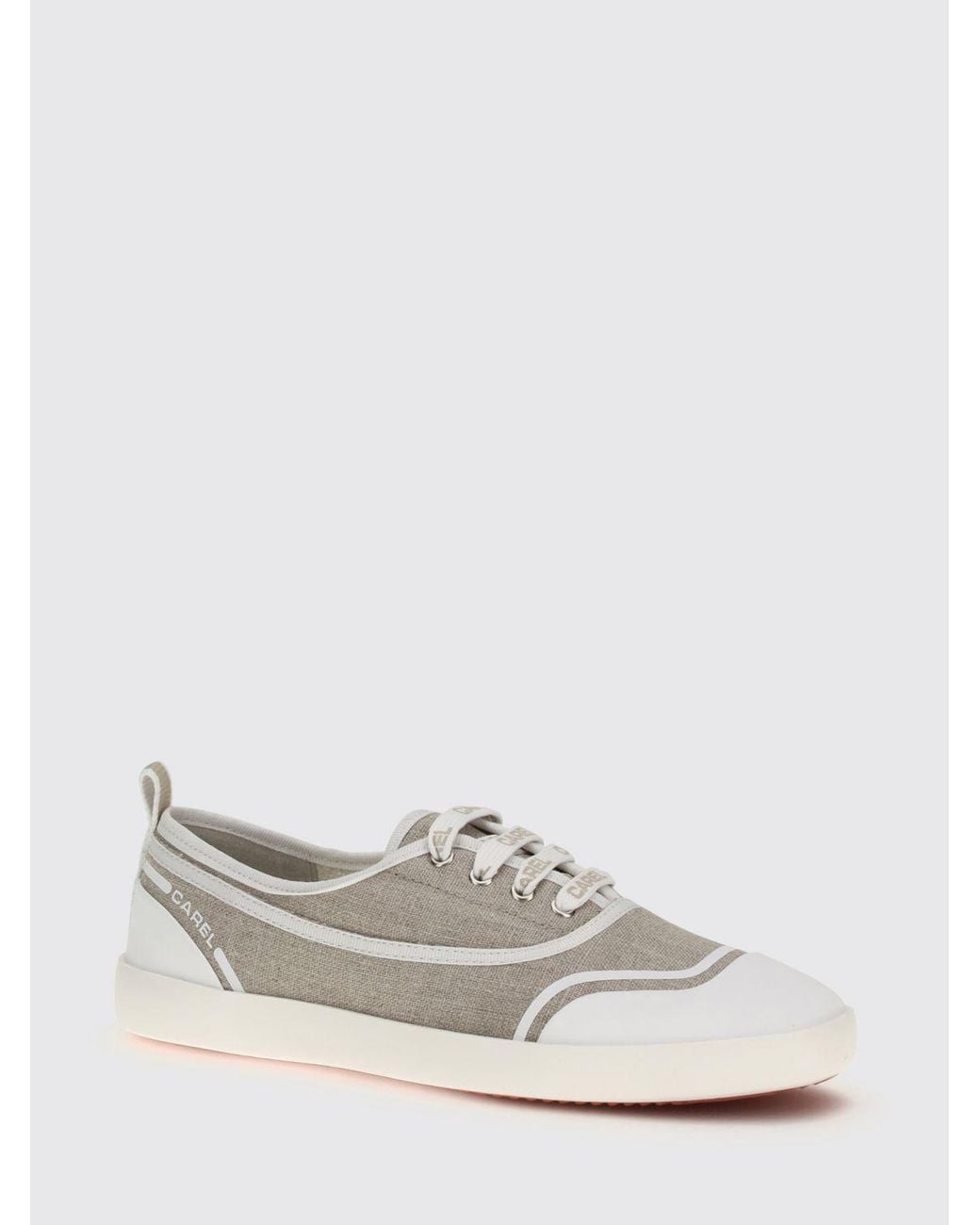 CAREL PARIS White Sol Cotton Canvas Sneakers