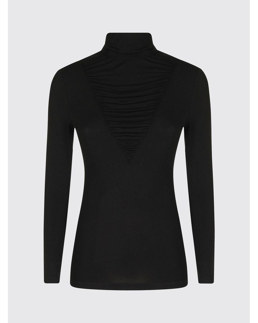 Nissa Red Slim Fit Turtleneck Jumper