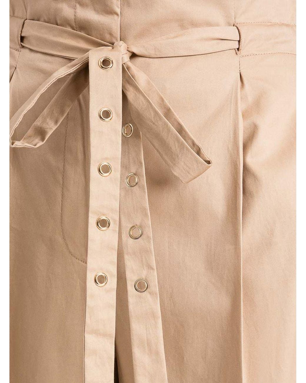 Twinset Natural Wide-Leg Trousers