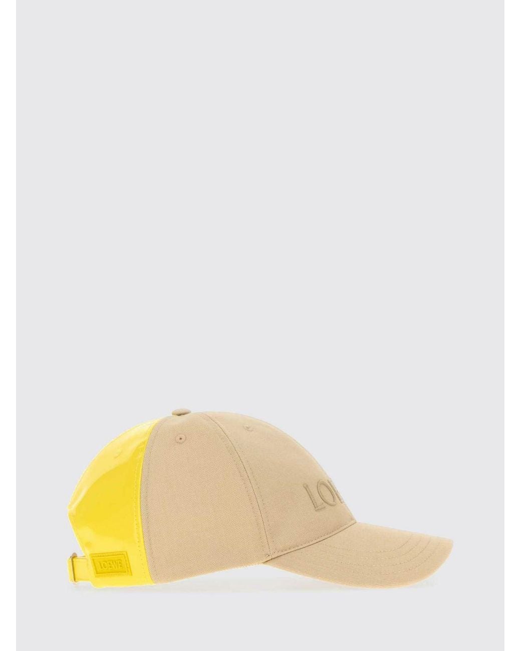Loewe Natural Two-Colour Cotton Twill Baseball Cap With Embroidered Logo