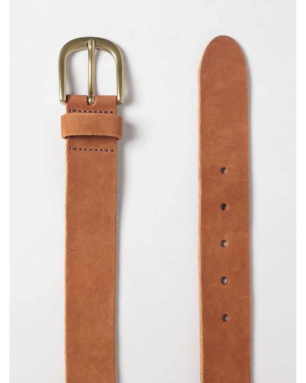 Cinturón Ajustable De Piel De Ante Con Hebilla De Espiga Sebago de hombre de color Brown