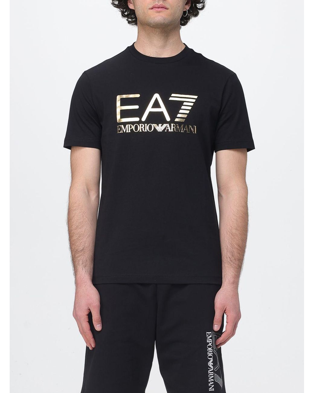 EA7 Black T-Shirt for men