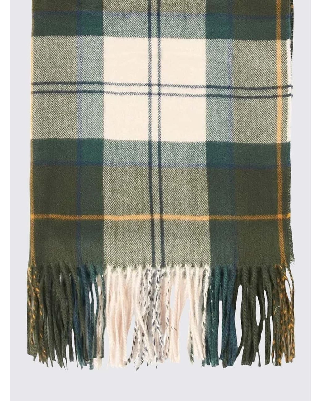 Barbour Green Rectangular Scarf