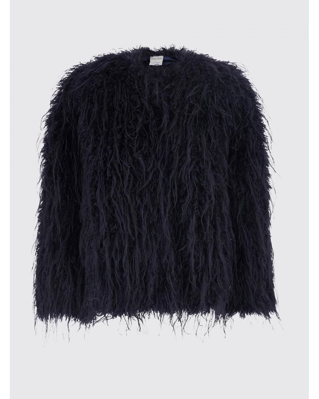 Forte_forte Blue Fur Coat