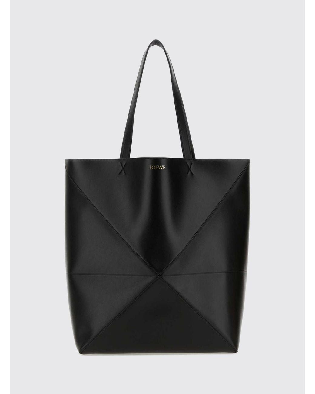 Loewe Black Large Puzzle Fold Tote Bag for men