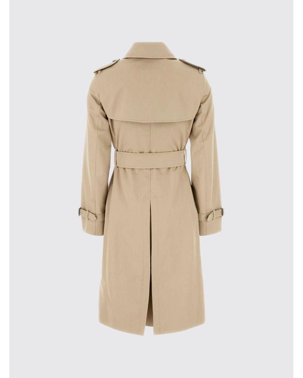 Burberry Natural Double-Breasted Trench Coat