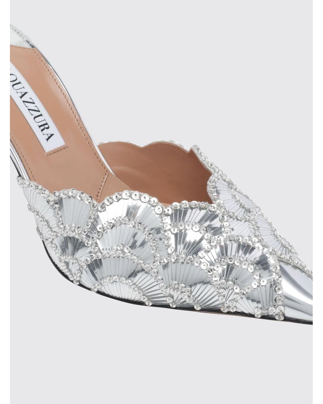 Aquazzura White Heeled Sandal
