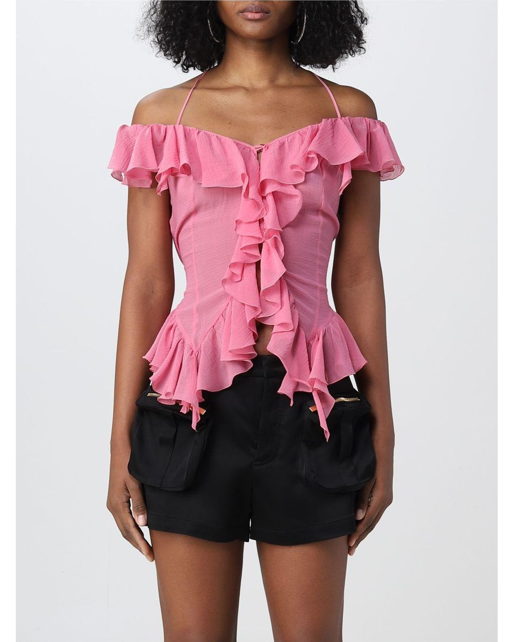 Blumarine Top in Red | Lyst Canada