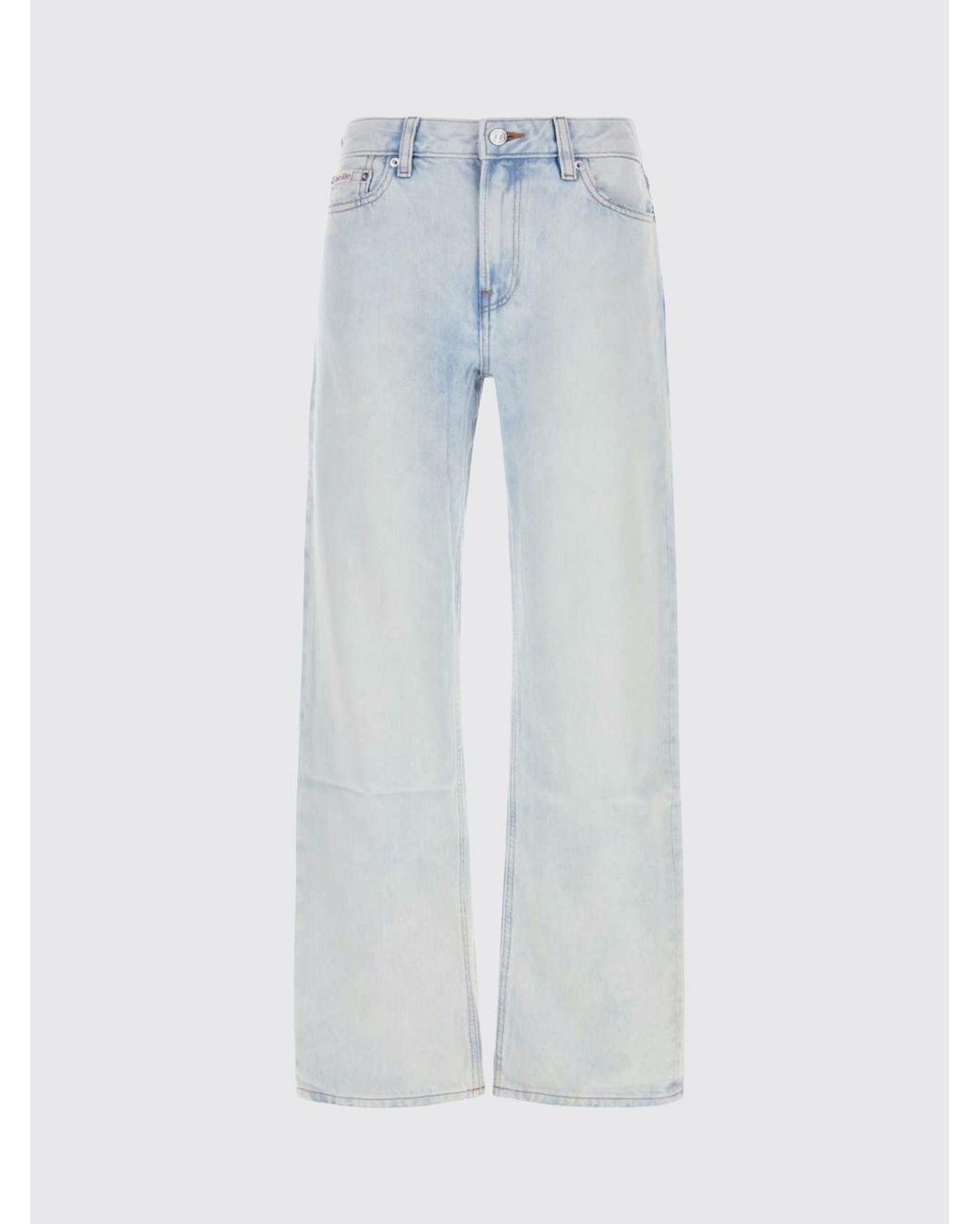 Calvin Klein Blue High-Waisted Wide-Leg Jeans